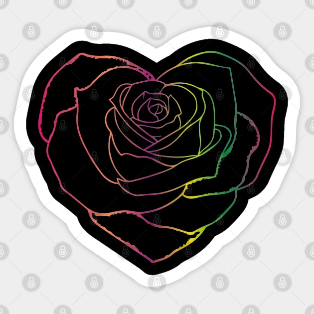 rose Sticker by Soozy 